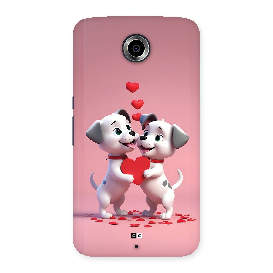 Two Puppies Together Back Case for Google Nexus 6