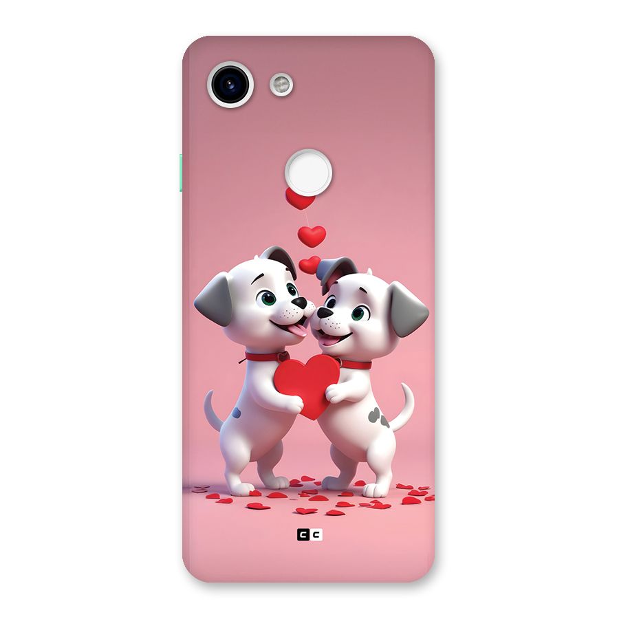 Two Puppies Together Back Case for Google Pixel 3