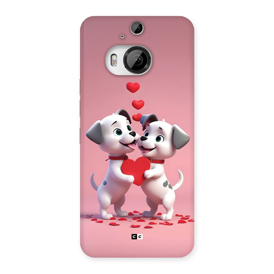 Two Puppies Together Back Case for HTC One M9 Plus