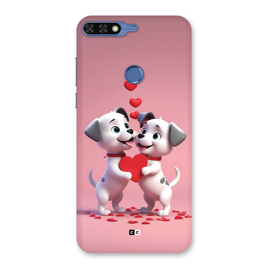 Two Puppies Together Back Case for Honor 7C