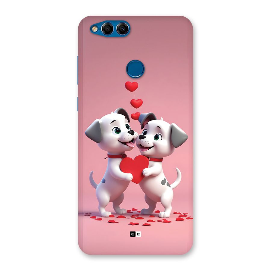 Two Puppies Together Back Case for Honor 7X