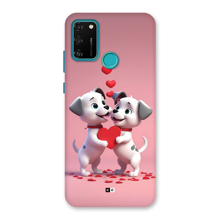Two Puppies Together Back Case for Honor 9A