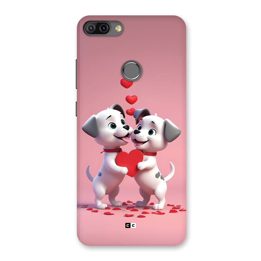 Two Puppies Together Back Case for Infinix Hot 6 Pro