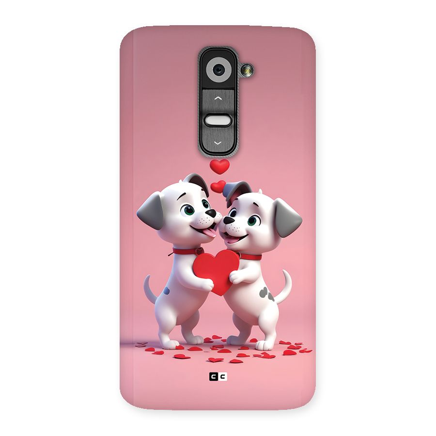 Two Puppies Together Back Case for LG G2