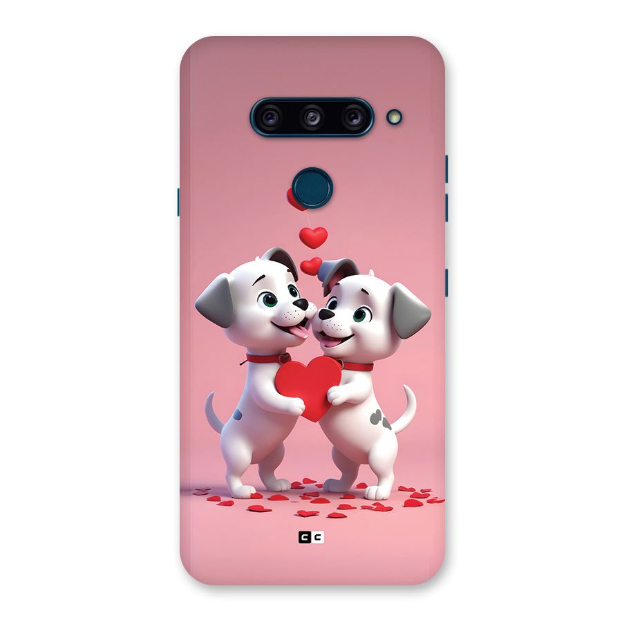Two Puppies Together Back Case for LG  V40 ThinQ