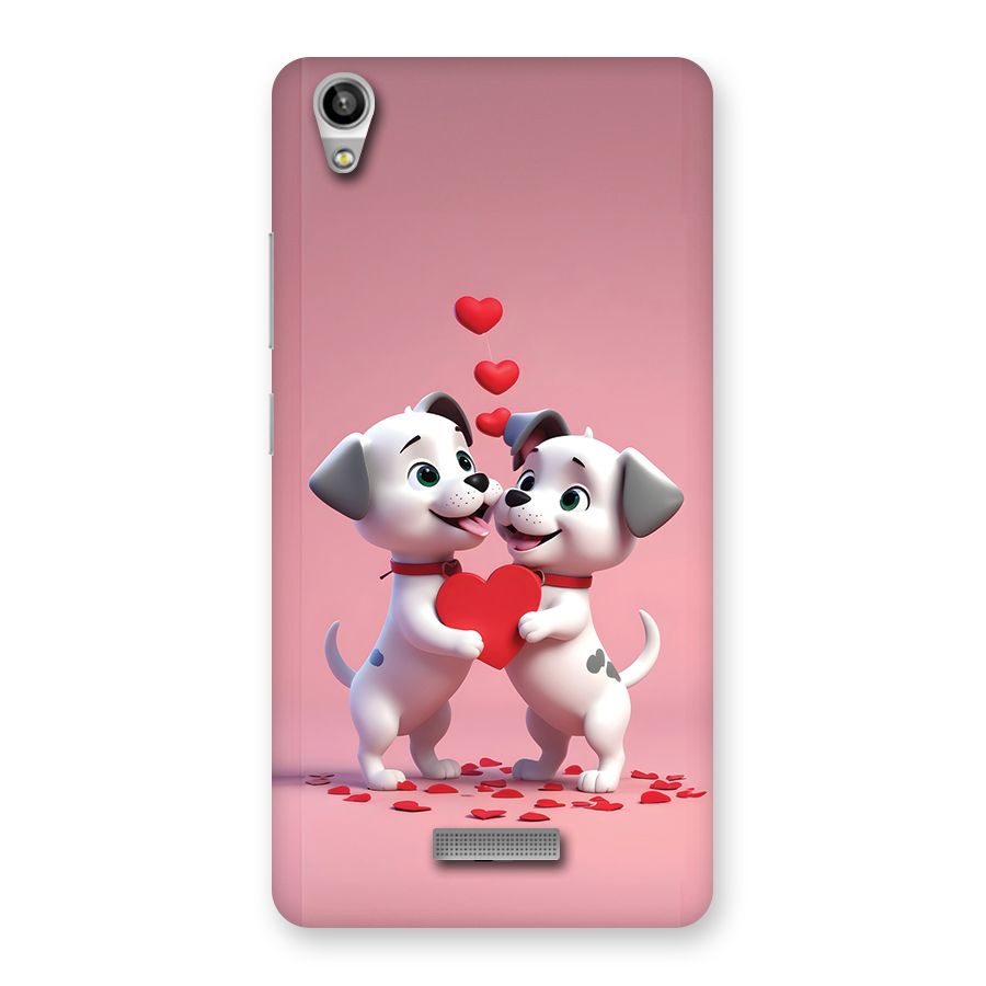 Two Puppies Together Back Case for Lava Pixel V1