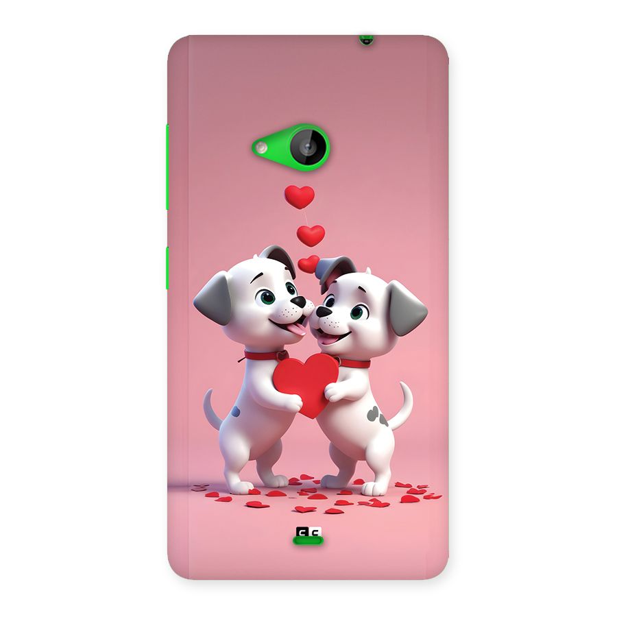 Two Puppies Together Back Case for Lumia 535