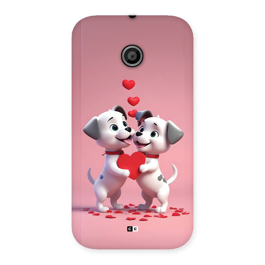 Two Puppies Together Back Case for Moto E