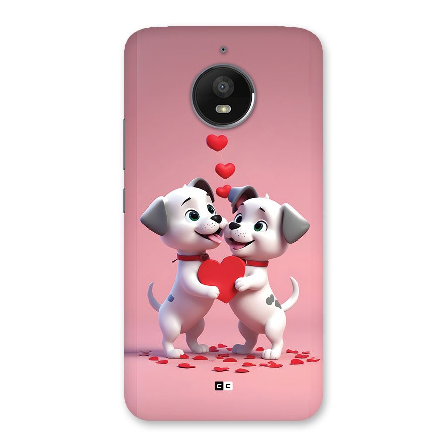 Two Puppies Together Back Case for Moto E4 Plus