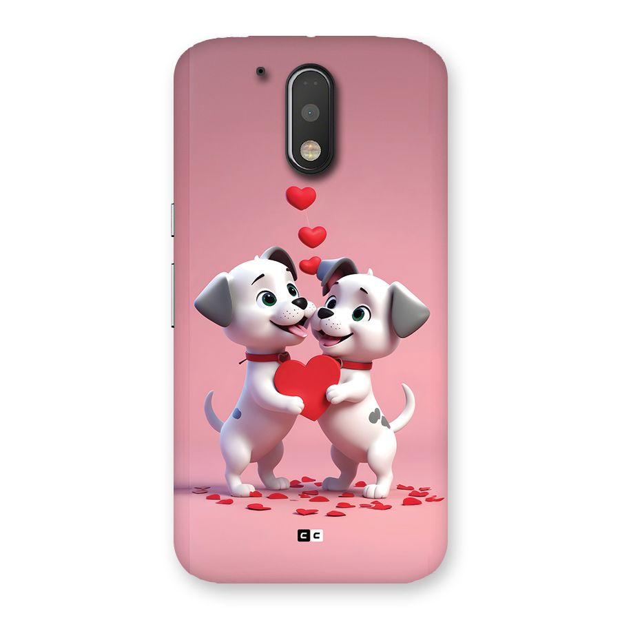 Two Puppies Together Back Case for Moto G4