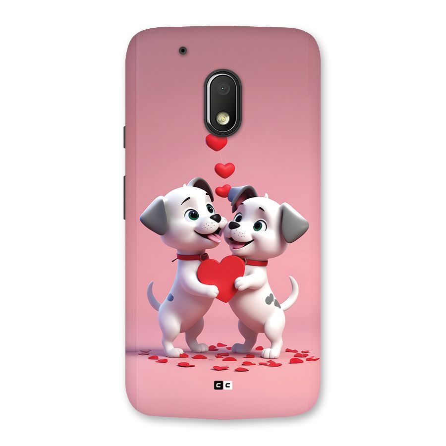 Two Puppies Together Back Case for Moto G4 Play