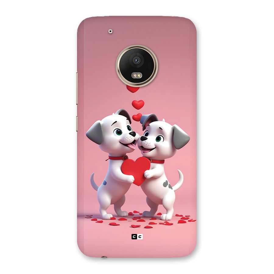 Two Puppies Together Back Case for Moto G5 Plus