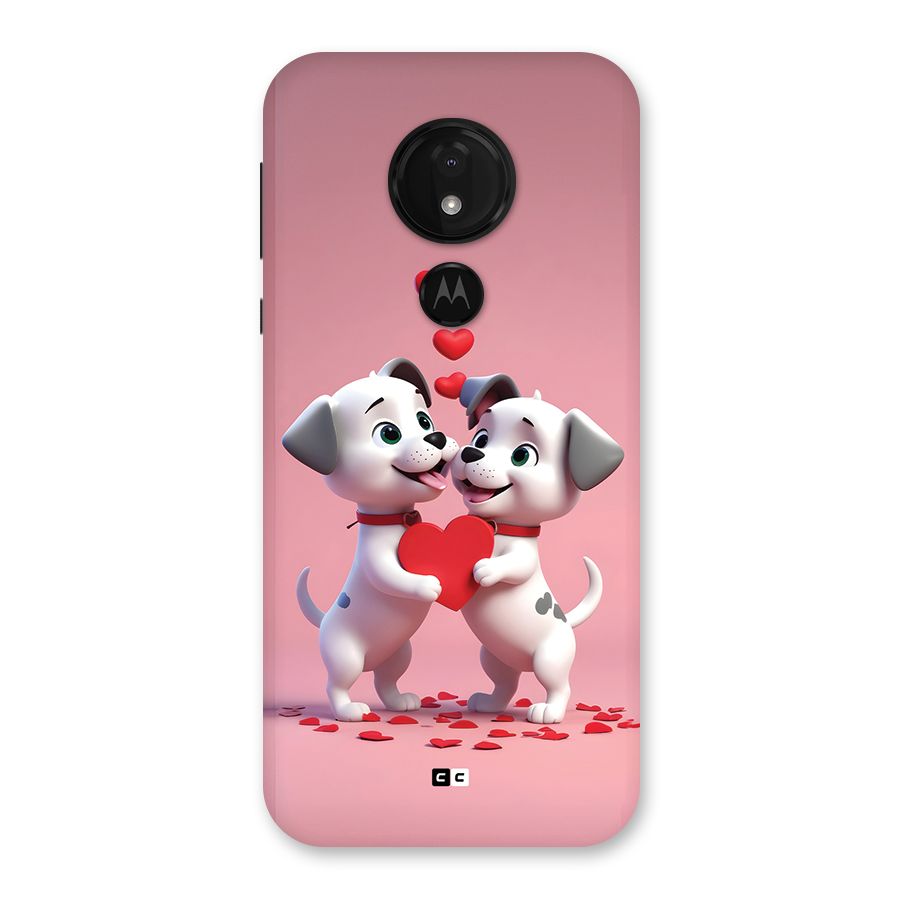 Two Puppies Together Back Case for Moto G7 Power