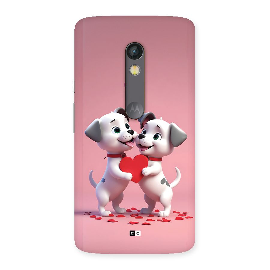 Two Puppies Together Back Case for Moto X Play