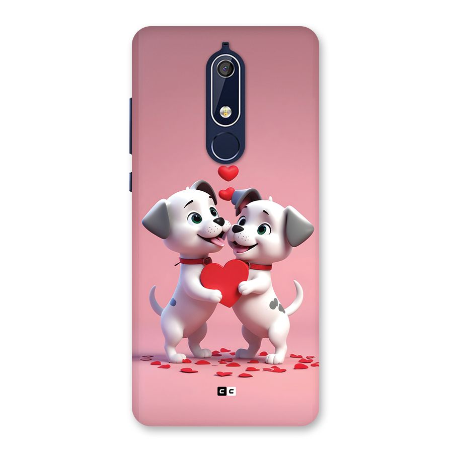 Two Puppies Together Back Case for Nokia 5.1