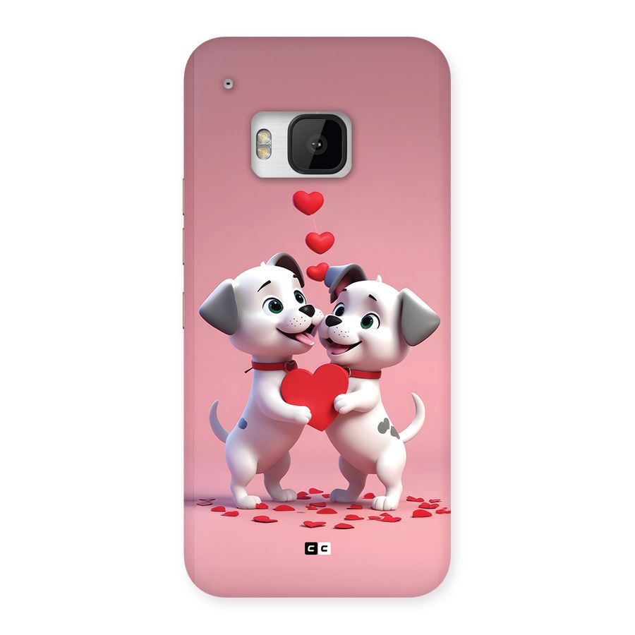 Two Puppies Together Back Case for One M9