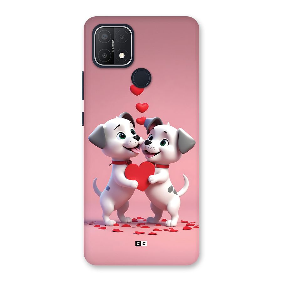 Two Puppies Together Back Case for Oppo A15