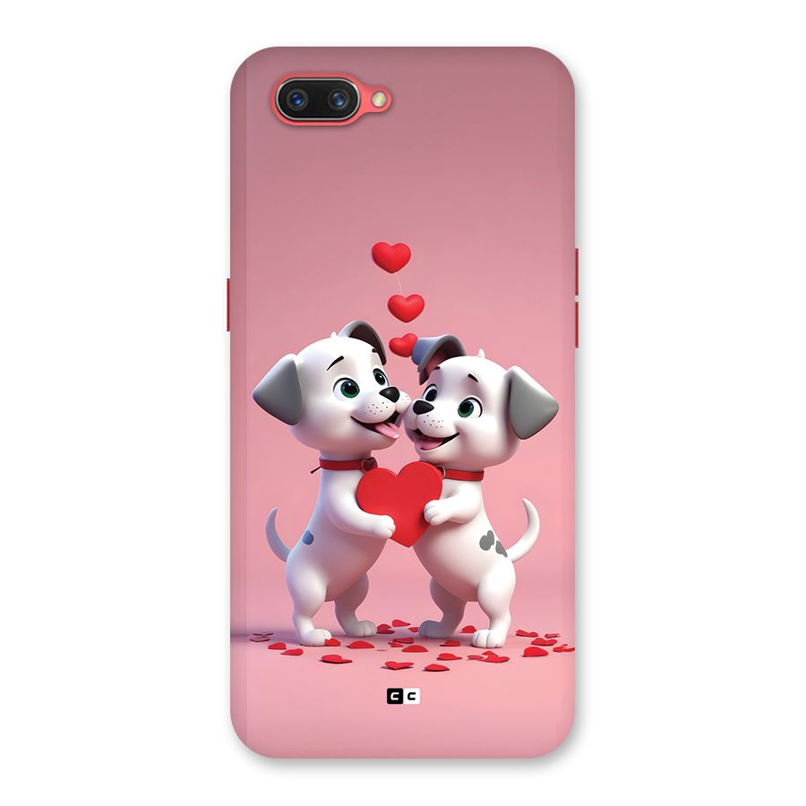Two Puppies Together Back Case for Oppo A3s