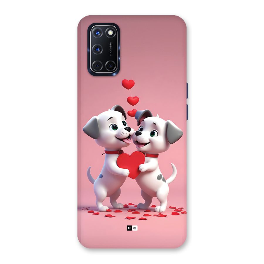 Two Puppies Together Back Case for Oppo A52