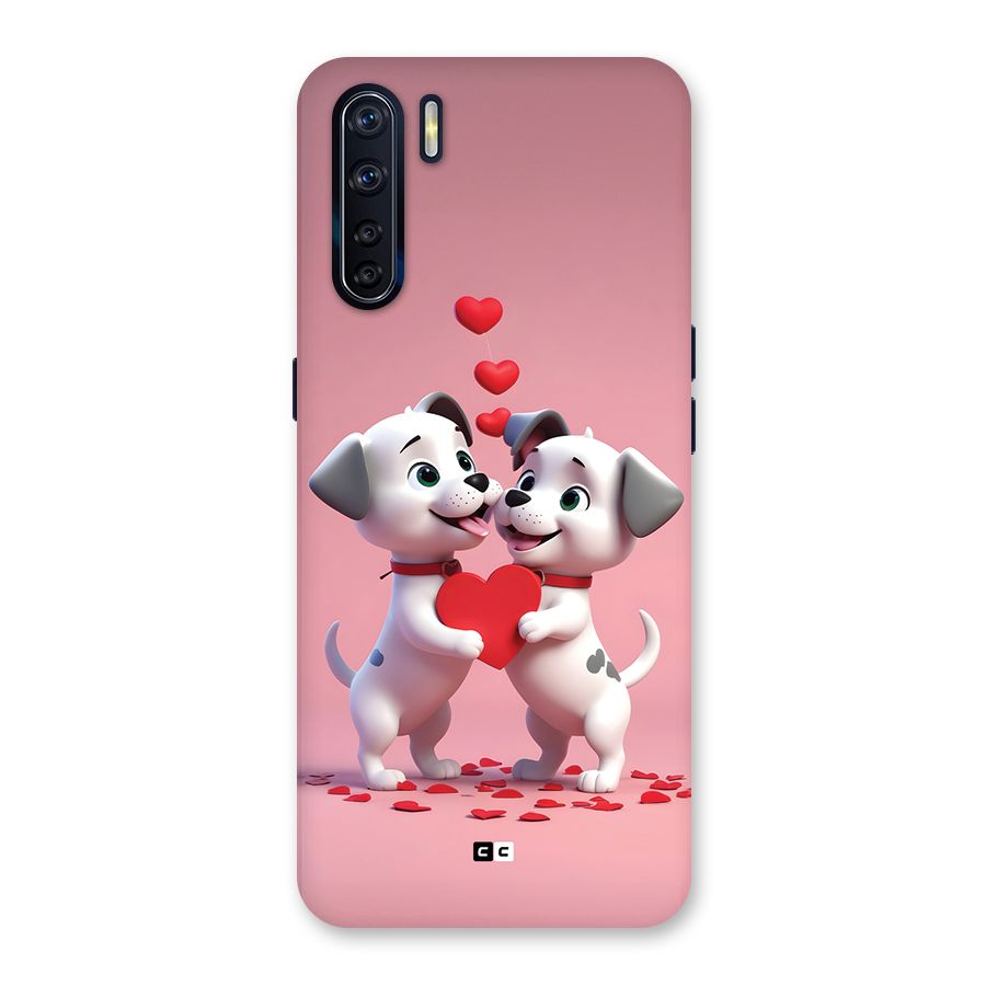 Two Puppies Together Back Case for Oppo F15