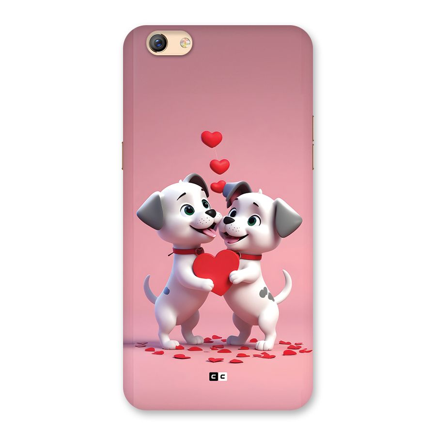 Two Puppies Together Back Case for Oppo F3 Plus