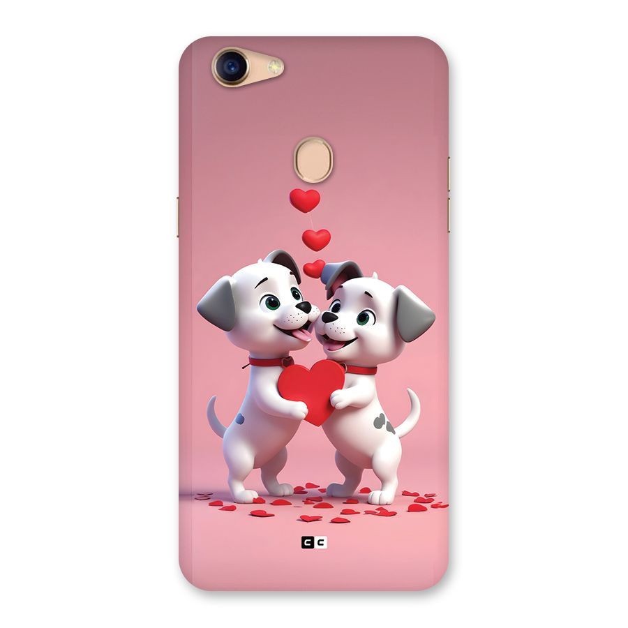 Two Puppies Together Back Case for Oppo F5