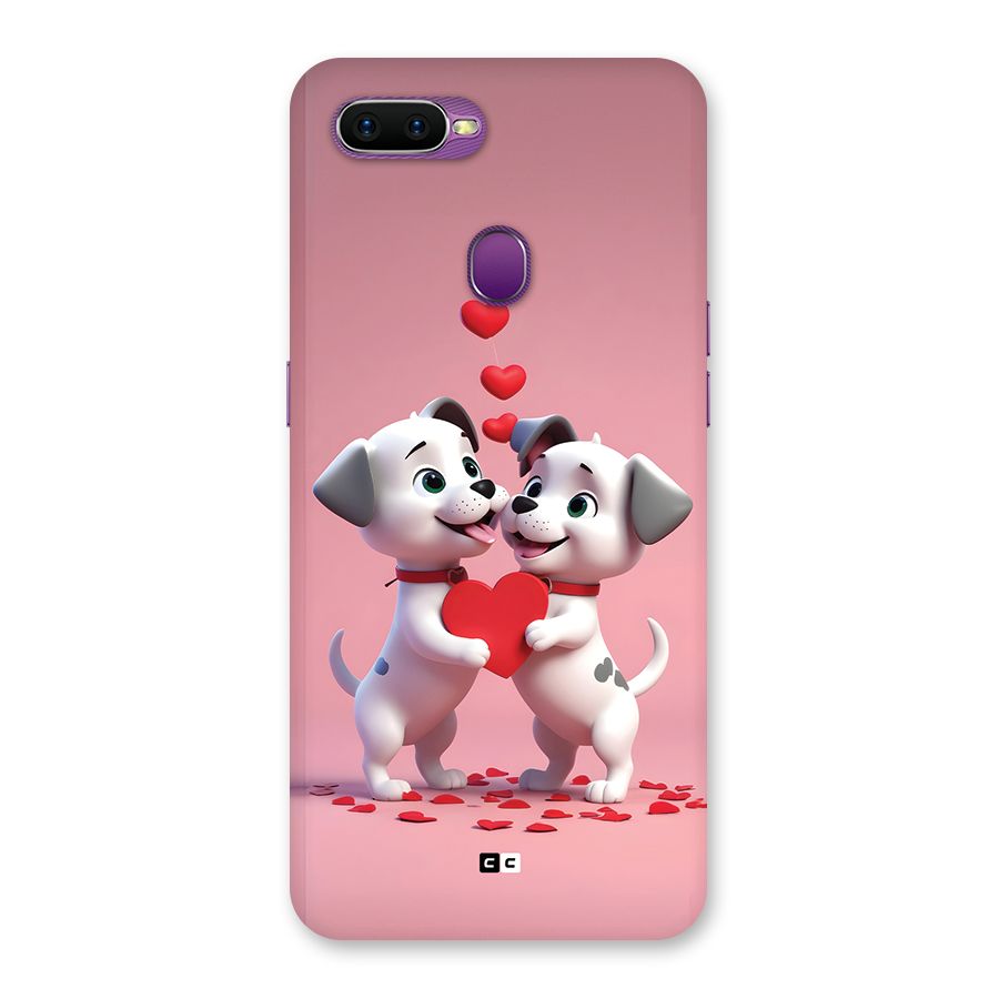 Two Puppies Together Back Case for Oppo F9