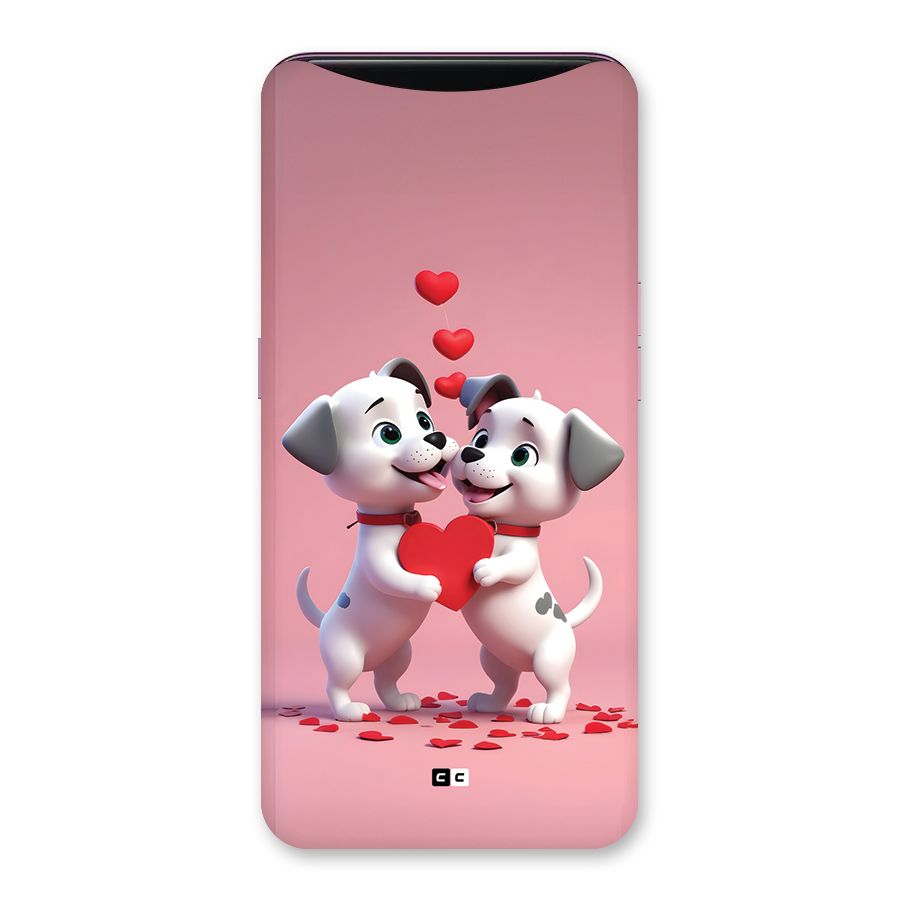 Two Puppies Together Back Case for Oppo Find X
