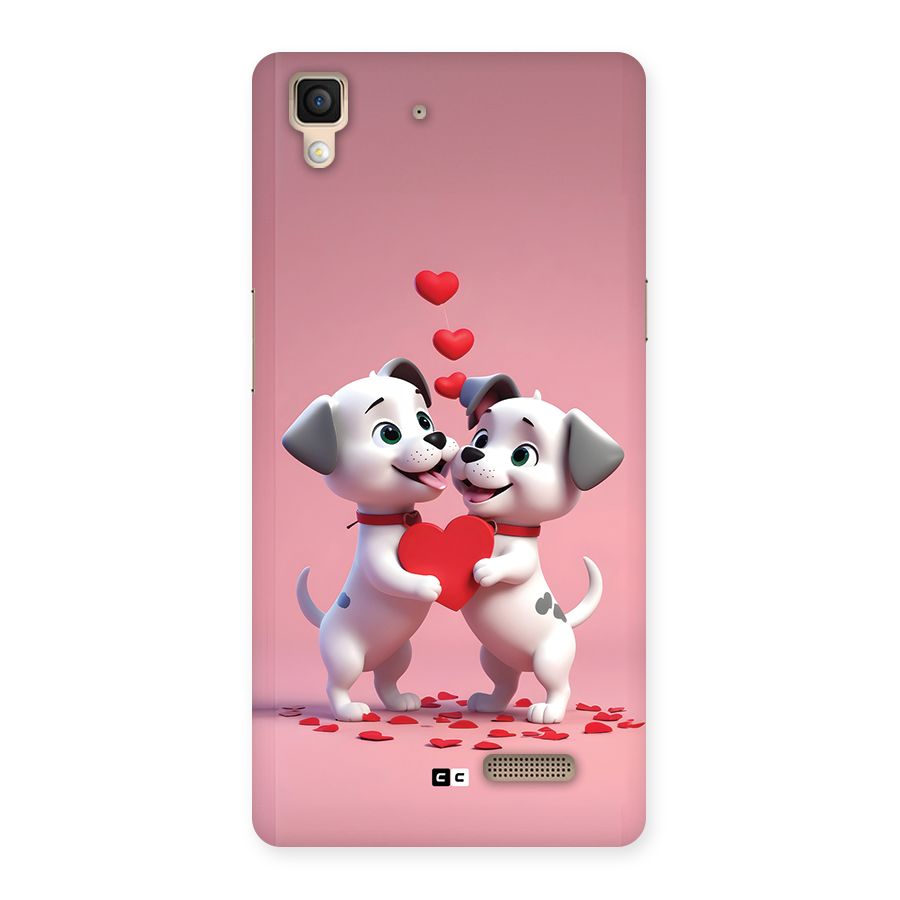 Two Puppies Together Back Case for Oppo R7