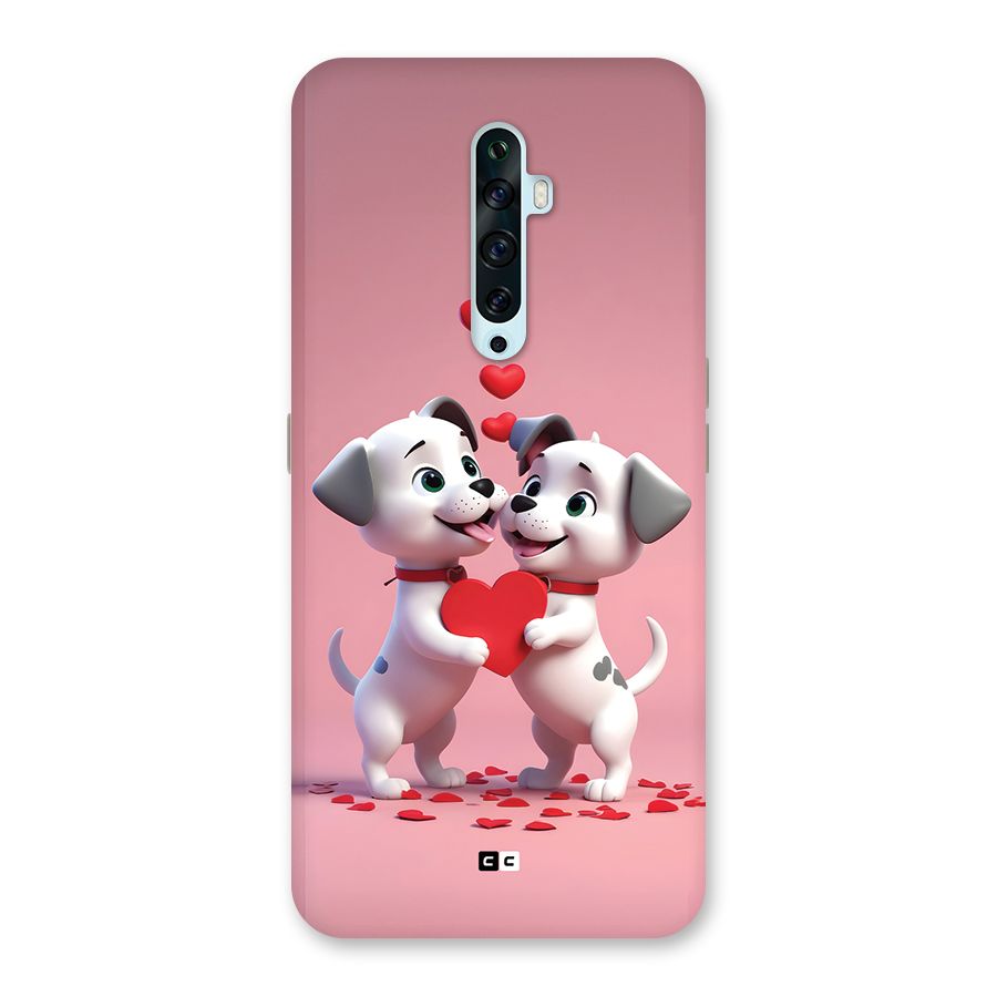 Two Puppies Together Back Case for Oppo Reno2 F