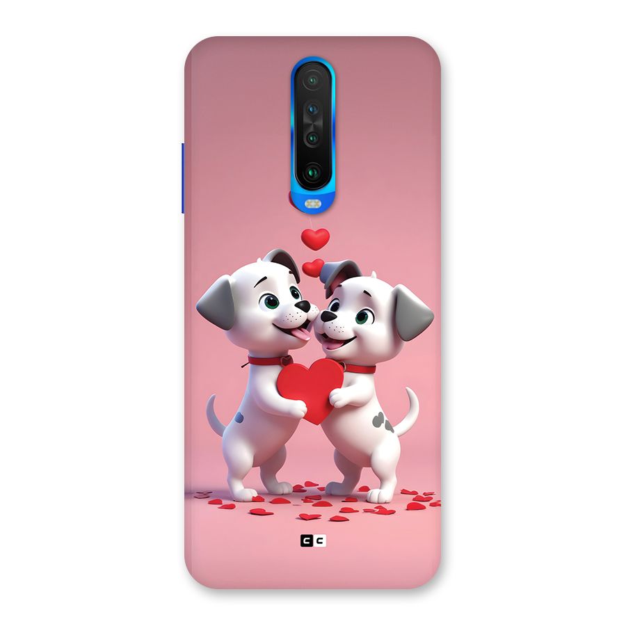 Two Puppies Together Back Case for Poco X2