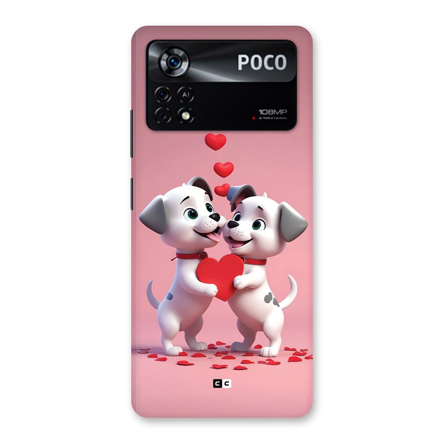 Two Puppies Together Back Case for Poco X4 Pro 5G