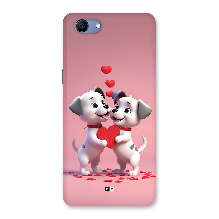 Two Puppies Together Back Case for Realme 1