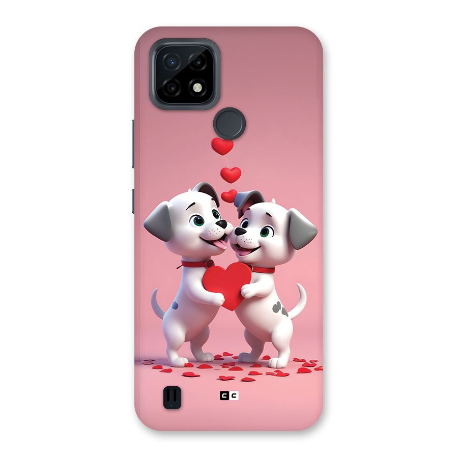 Two Puppies Together Back Case for Realme C21
