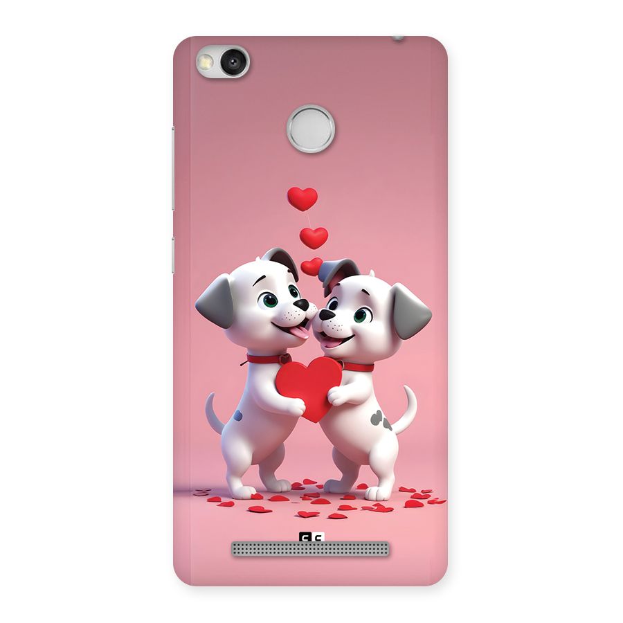 Two Puppies Together Back Case for Redmi 3S Prime
