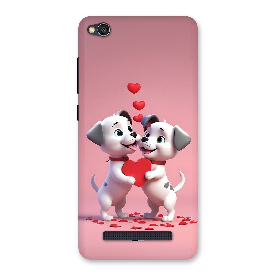 Two Puppies Together Back Case for Redmi 4A