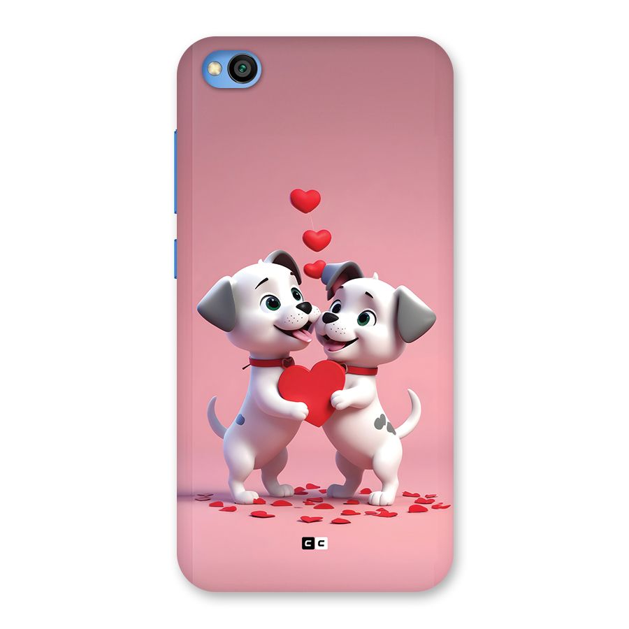 Two Puppies Together Back Case for Redmi Go