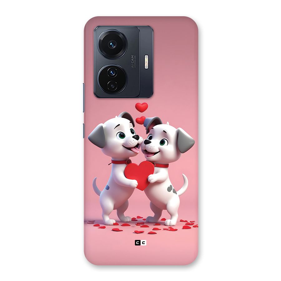 Two Puppies Together Back Case for Vivo T1 Pro