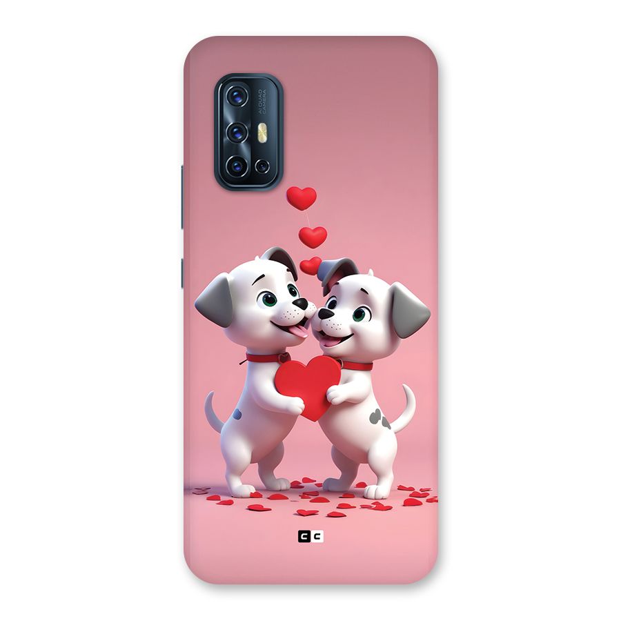 Two Puppies Together Back Case for Vivo V17