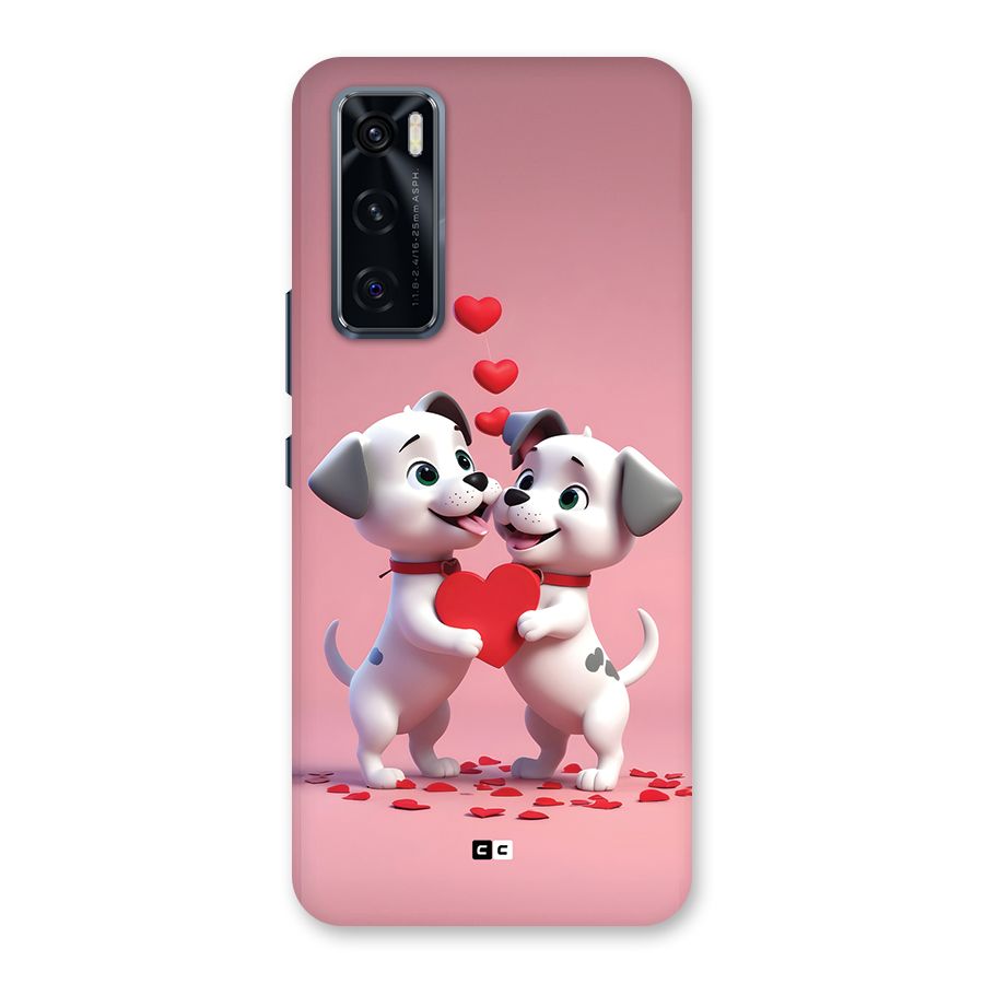 Two Puppies Together Back Case for Vivo V20 SE