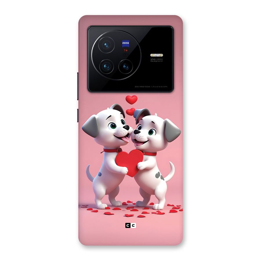 Two Puppies Together Back Case for Vivo X80