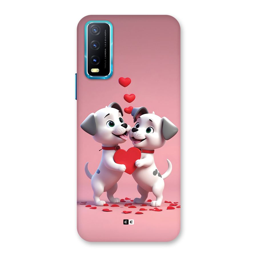 Two Puppies Together Back Case for Vivo Y20