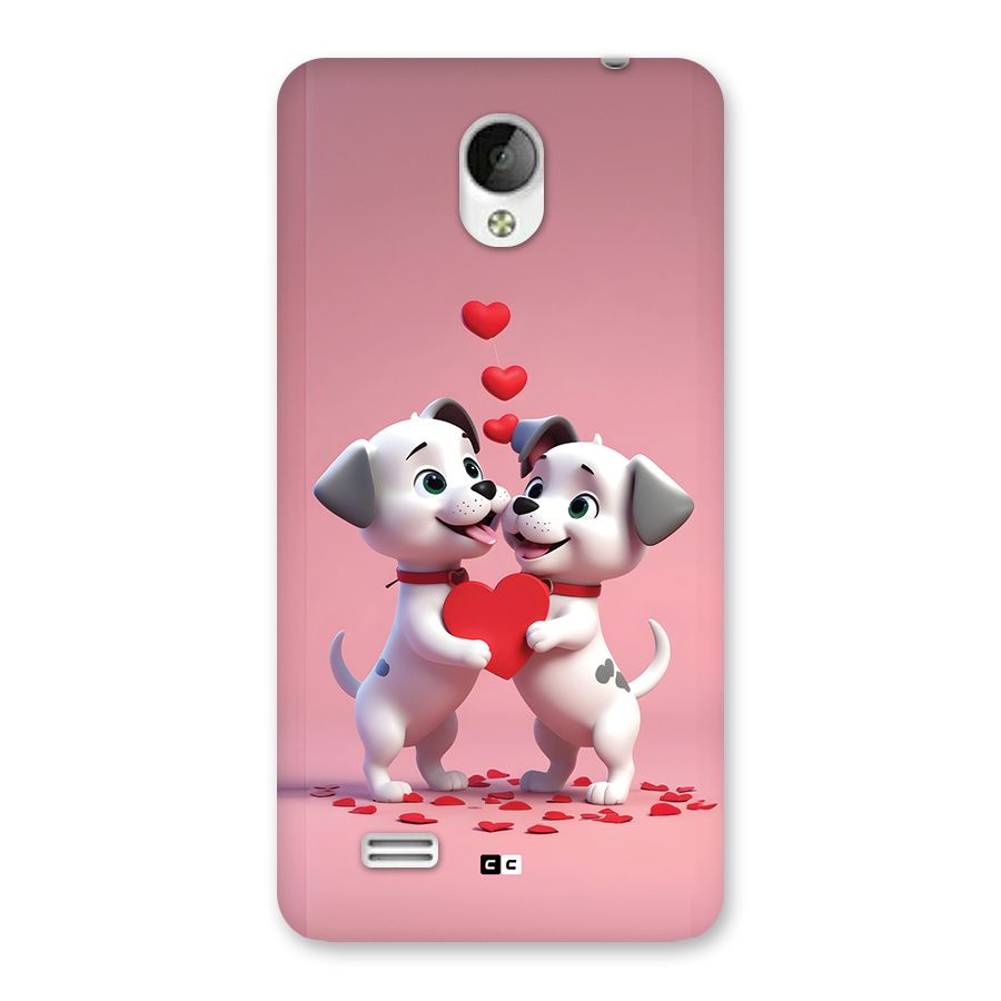 Two Puppies Together Back Case for Vivo Y21