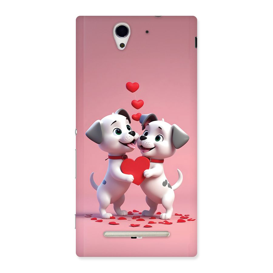 Two Puppies Together Back Case for Xperia C3
