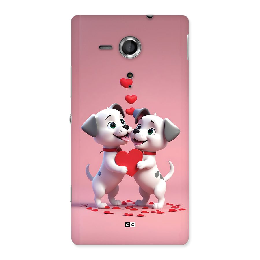 Two Puppies Together Back Case for Xperia Sp