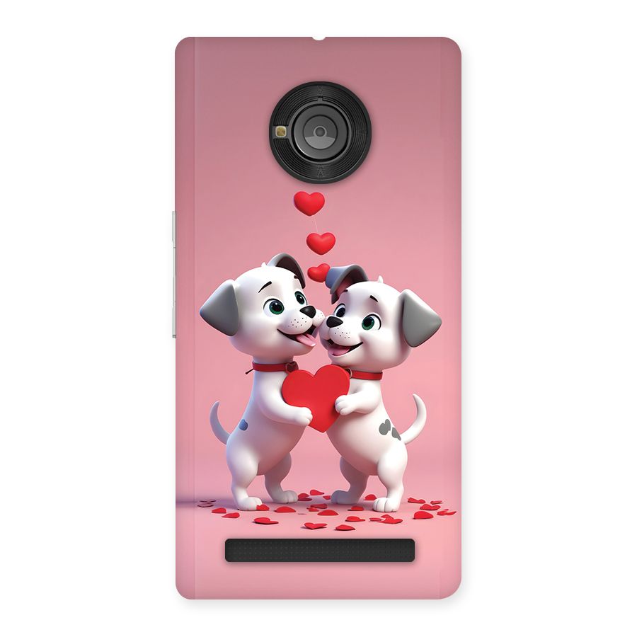 Two Puppies Together Back Case for Yuphoria