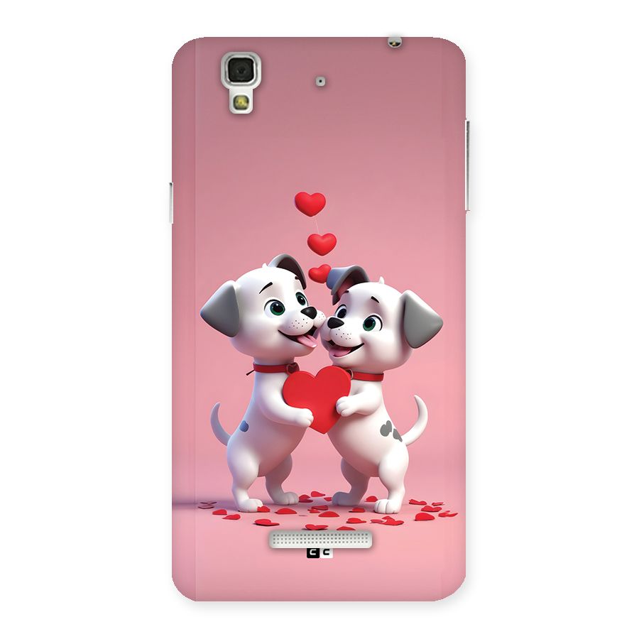 Two Puppies Together Back Case for Yureka