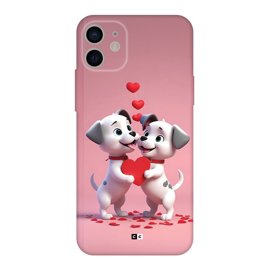 Two Puppies Together Back Case for iPhone 11