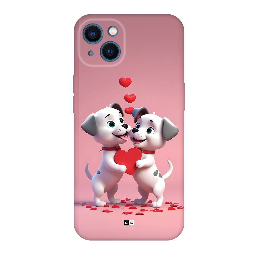 Two Puppies Together Back Case for iPhone 13