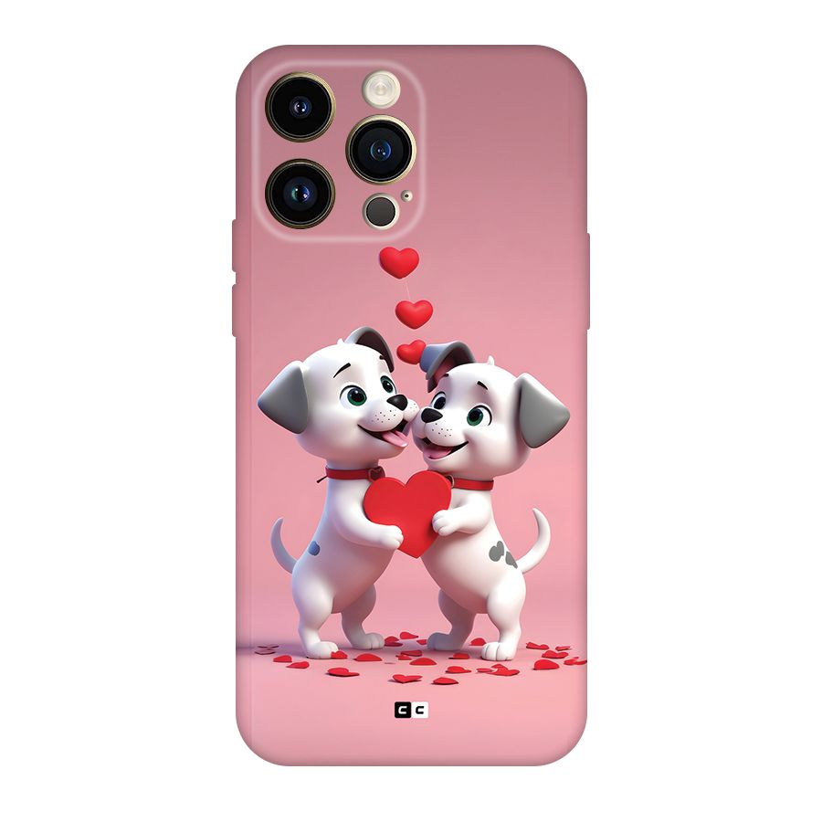 Two Puppies Together Back Case for iPhone 14 Pro Max